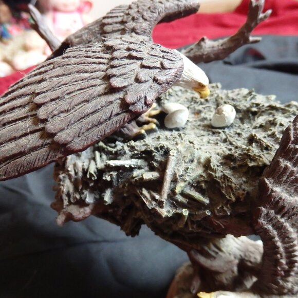 The Bradford Exchange “Winged Guardians” Bald Eagle Sculpture - Picture 4 of 9